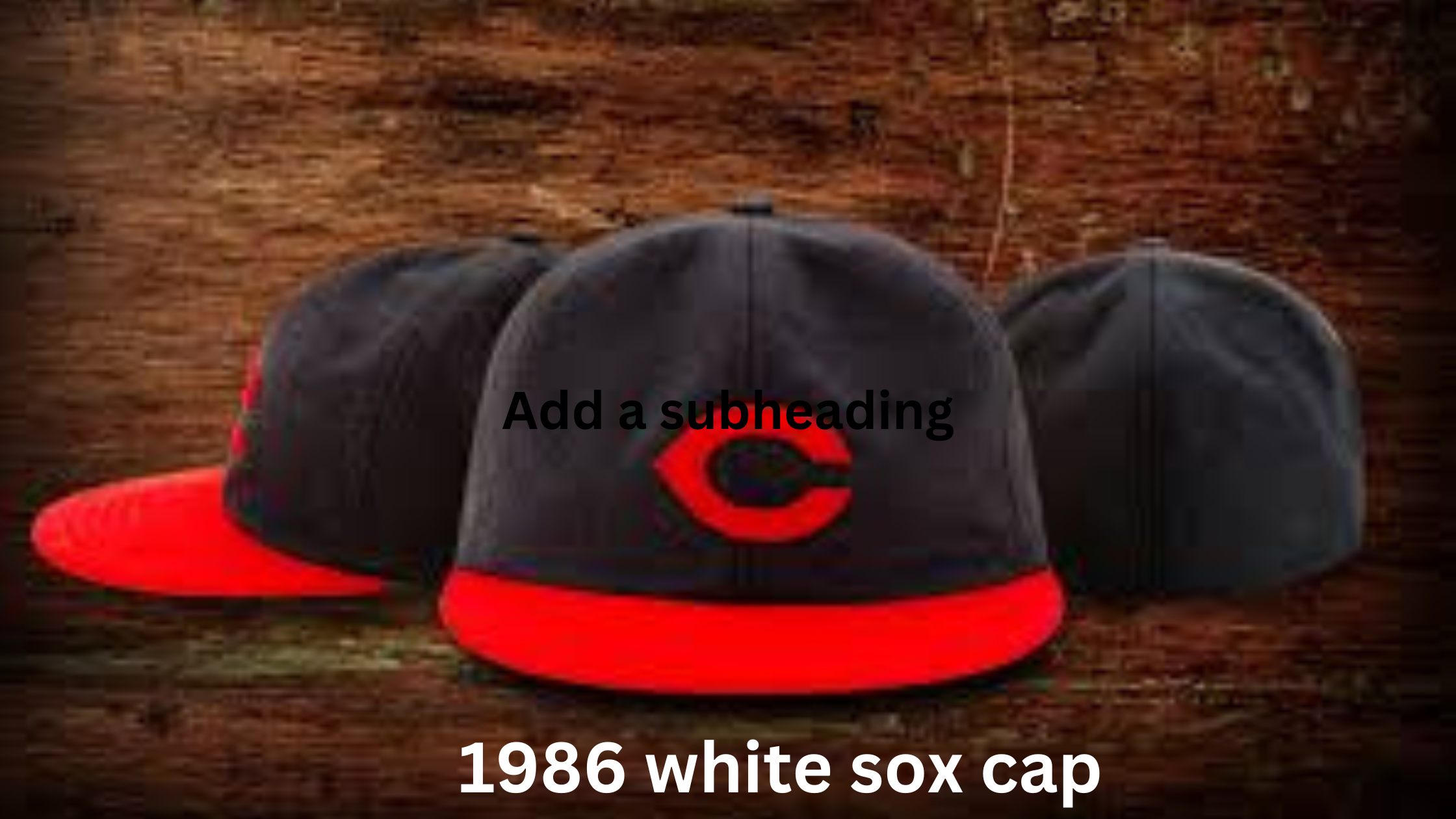 1986 White Sox Cap